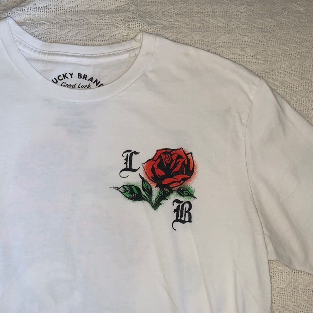 🍀 lucky brand men’s graphic tee size M